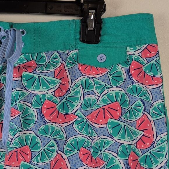 Vineyard Vines Lemon & Limes Print Board Skirt Jake Blue Preppy Resortwear NWT - Picture 2 of 12
